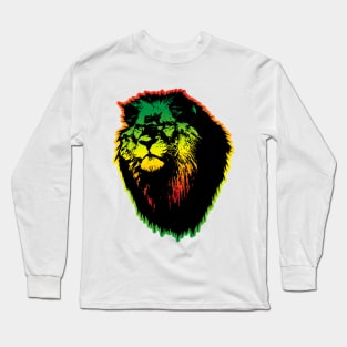 Reggae Lion Head Long Sleeve T-Shirt